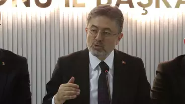 Bakan Yumaklı'nın konuşma anı