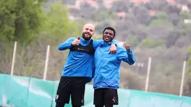 Bodrum FK maç öncesi antrenman görüntüsü