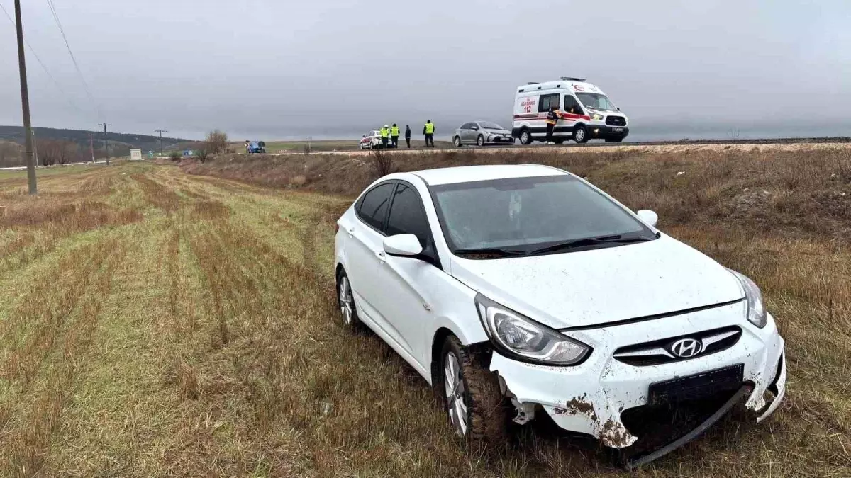 Bilecik Söğüt'te Islak Yolda Kontrol Kaybı: 2 Kişi Yaralandı