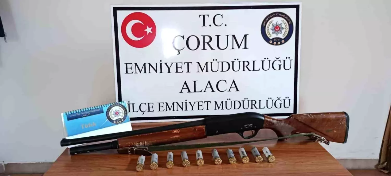 Çorum Alaca’da Tüfekli Saldırının Şüpheli Şahsi Yakalandı