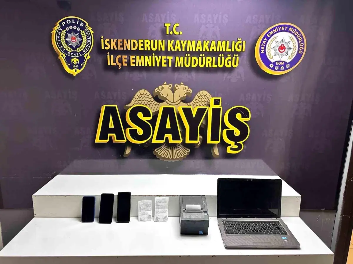 Hatay’da Polis, İskenderun’da Yasadışı Bahis Çetesine Operasyon Düzenledi