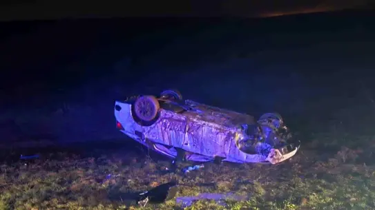 Kaza sonrası hasar gören otomobil