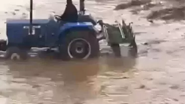 Nusaybin'de su taşkını sonrası temizlik çalışmaları