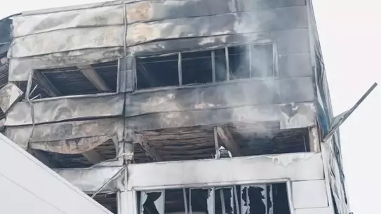 Yangın anındaki fotoğraf