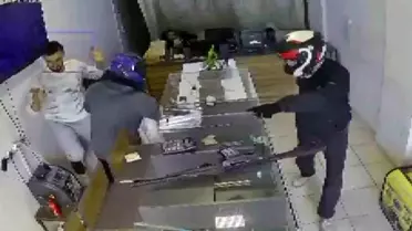 Soygun anına ait güvenlik kamerası görüntüsü