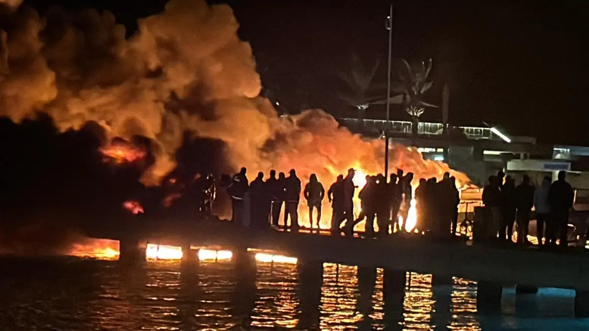 Bodrum Marina'da Motoryat Yangını: 7 Tekne Yok Oldu, 1'i Kısmi Hasar Aldı