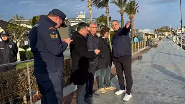 Yangın sonrası marina görüntüsü