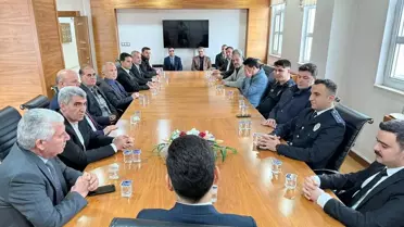 Bayramlaşma etkinliğinden bir an