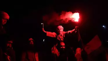 Nevruz Bayramı sırasında halay çeken Suriyeli vatandaşlar