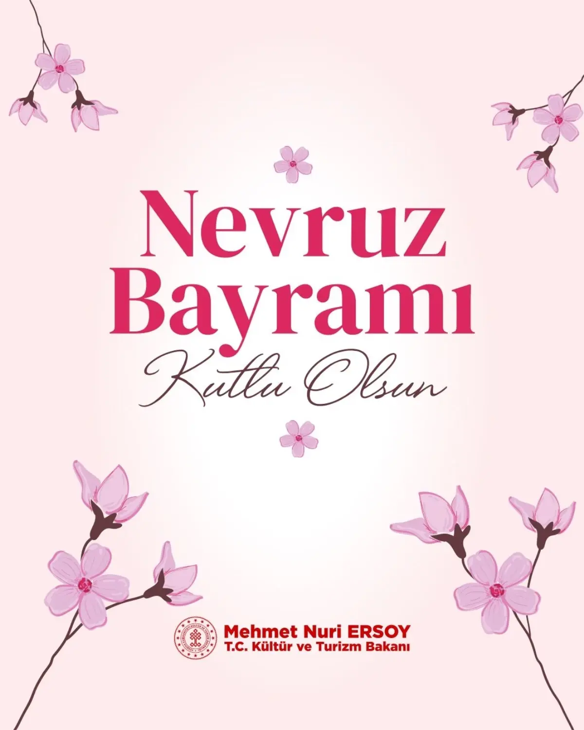Kültür ve Turizm Bakanı Ersoy'dan Nevruz Bayramı'na Barış Dilekleri