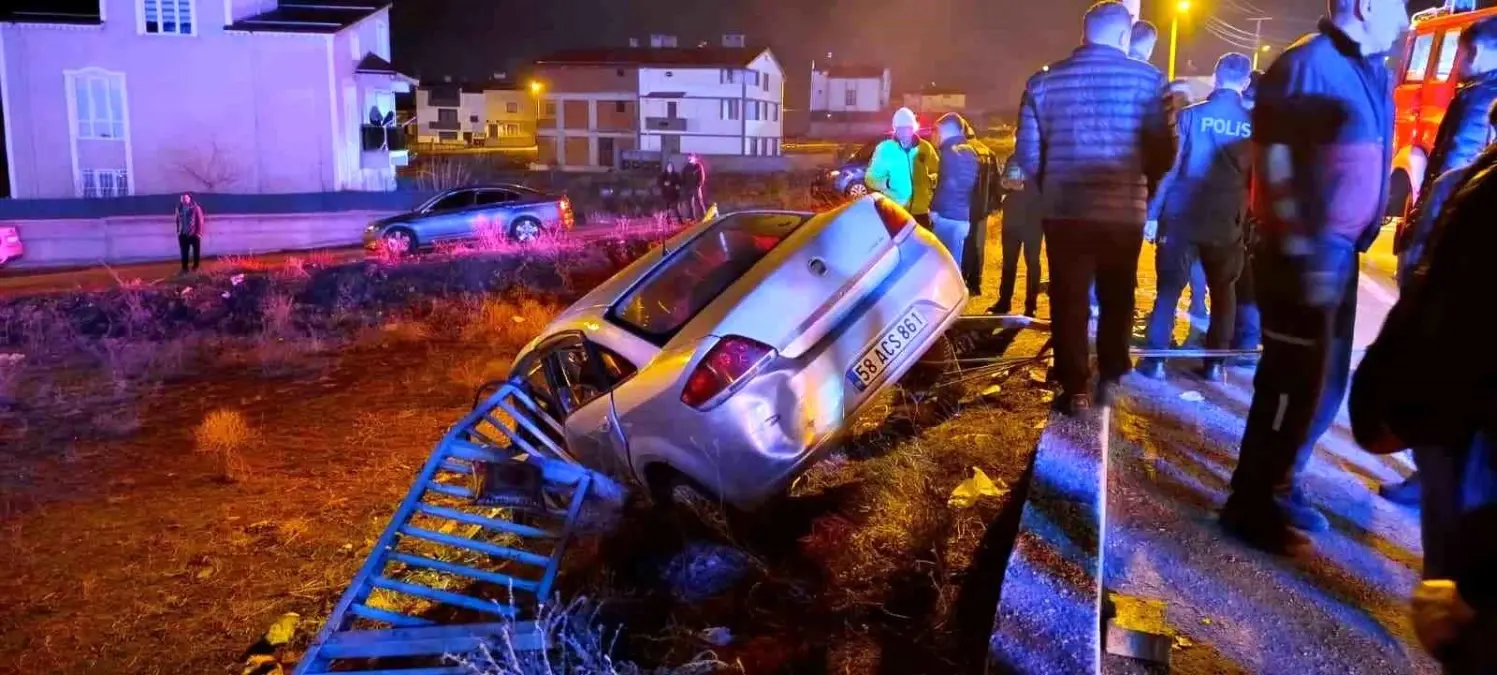 Sivas’ta Şiddetli Trafik Kazası: 1 Ağır Yaralı ve 2 Hafif Yaralı