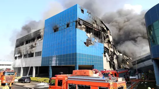 Fabrika yangını anlık görüntüsü