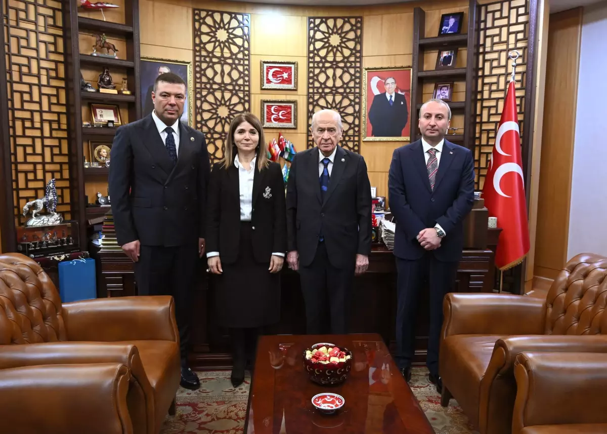 MHP Lideri Devlet Bahçeli, Bayramlaşma Heyetini Kabul Etti