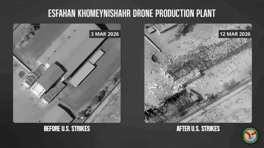 Saldırı sonrası havadan çekilmiş fotoğraf