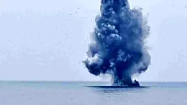 İnsansız deniz aracının imha anı