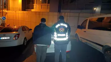 Avcılar’da trafik kontrolü sırasında kaydedilen görüntü