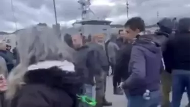 Eylem sonrası açılan liman kapıları