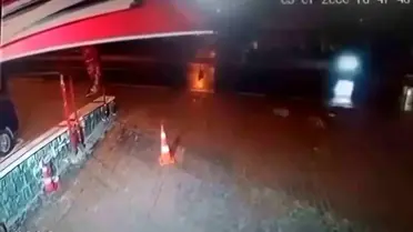 Kaza sonrası çekilmiş fotoğraf