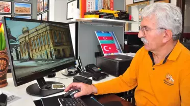 Sergide sergilenen renklendirilmiş bir Kars fotoğrafı