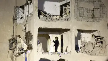 Füze etkisiyle oluşan yıkım