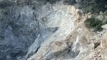 Toprak kayması anlık görüntüsü