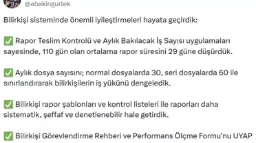 Bakan Gürlek, bilirkişi rapor süresinin kısaltılmasını duyururken