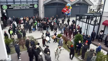 Dağıtılan bayram pilavı kazanları