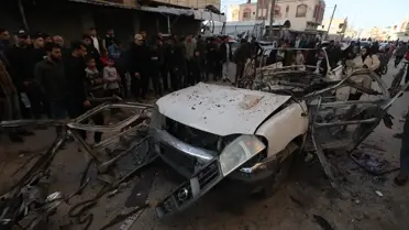 Saldırı sonrası yıkılan yapılar