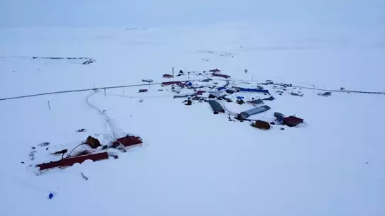 Kars'ta 2,5 metre kar birikimi