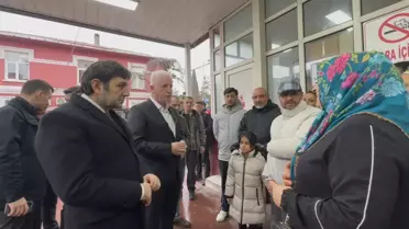 Çöken binanın enkaz görüntüsü