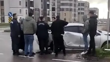 Kaza sonrası jandarma kontrolü