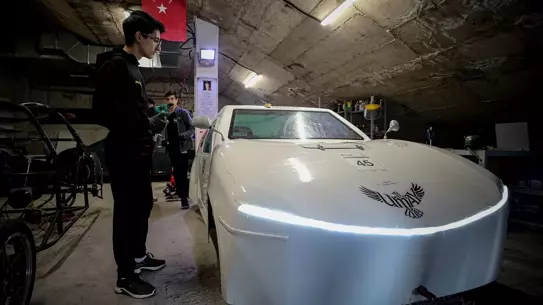 UMAY elektrikli aracın detaylı fotoğrafı