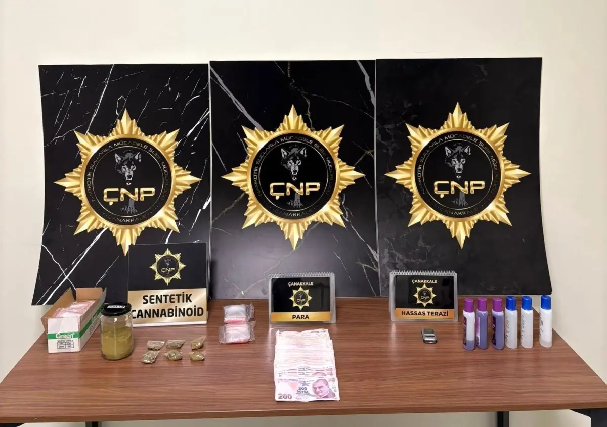 Çanakkale'de Huzur Uygulamalarında Uyuşturucu Operasyonu: 4 Şüpheli Tutuklandı