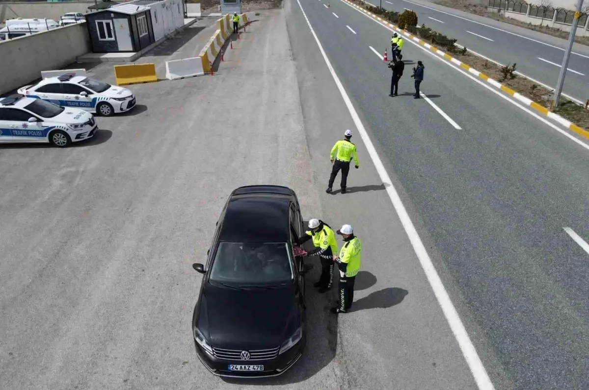 Erzincan’da Bayram Trafik Denetimlerine Yoğun İlgi