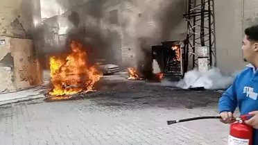 Yanmış elektrik panosu