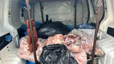Kırşehir'de Jandarma 340 kg Çürük Et'i Ele Geçirdi