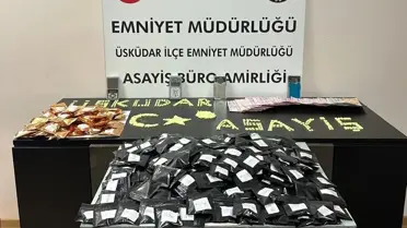 Operasyon sırasında ele geçirilen uyuşturucu maddeler
