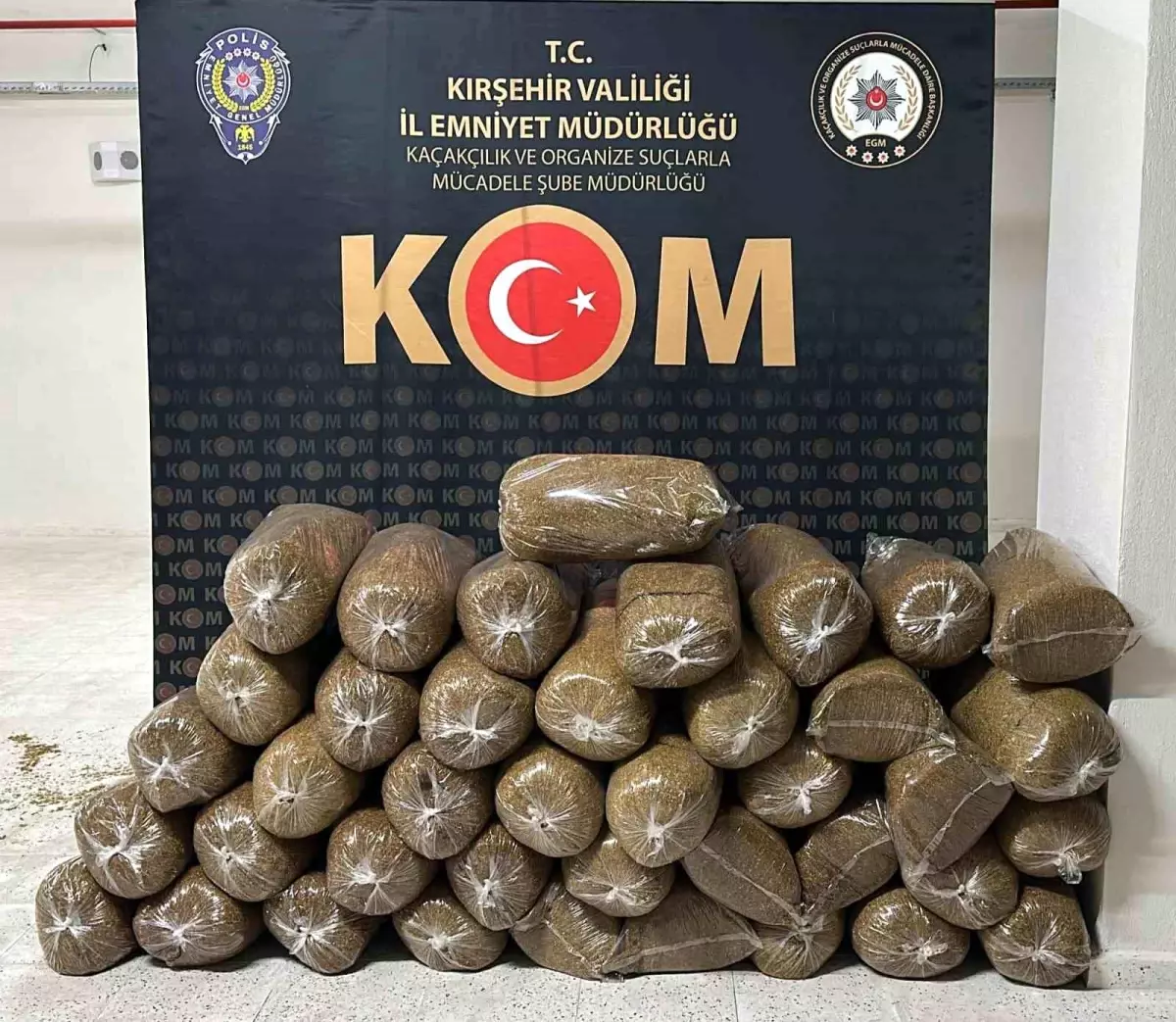 Kırşehir'de 200 Kilogram Kaçak Tütün Operasyonu Sonuçlandı