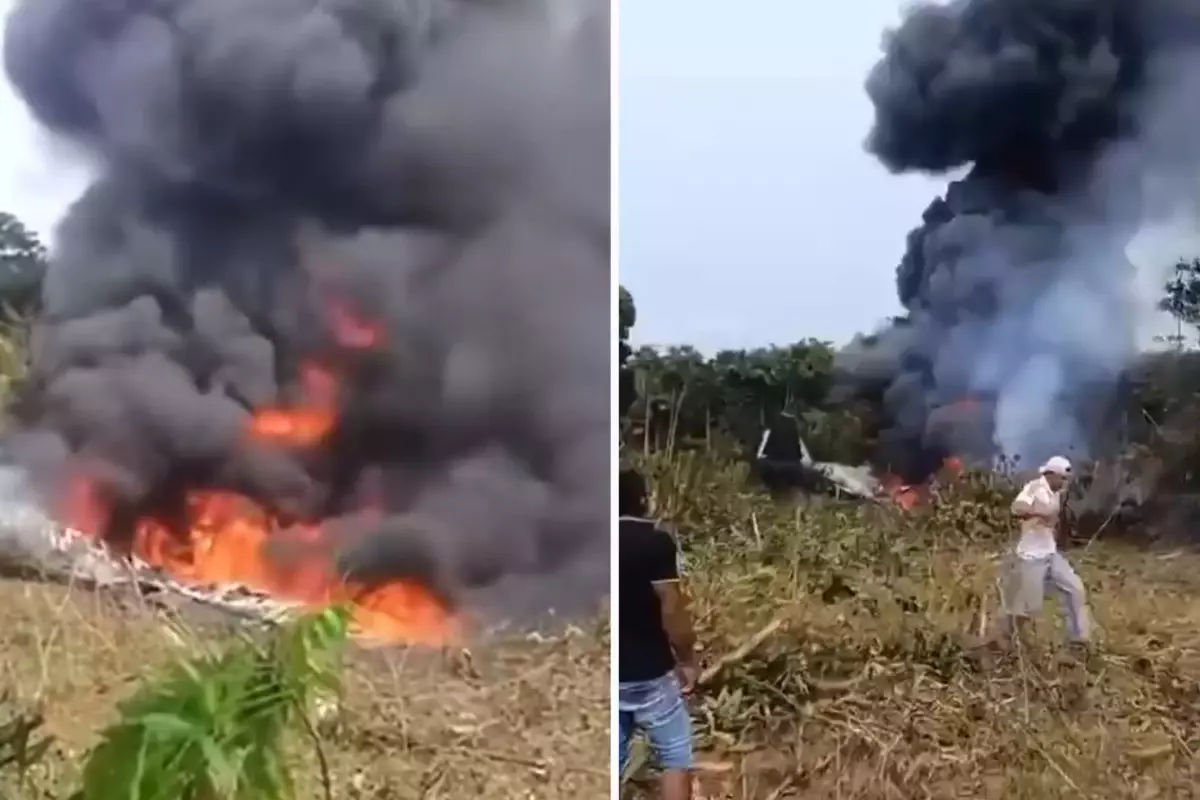 Kolombiya'da Askeri Nakliye Uçağı Gökyüzünde Kırıldı: 90 Kişi Hayatı Bıraktı