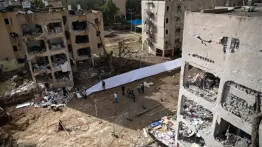 Saldırının etkilediği bölgenin harita görüntüsü