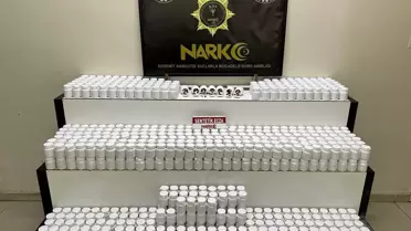 Operasyon sırasında ele geçirilen haplar