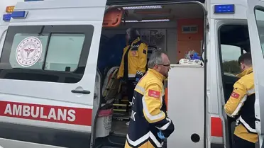 Kaza sonrası araçların görüntüsü