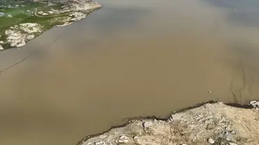 Barajın güncel su seviyesi görüntüsü