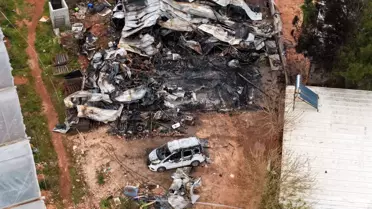 Yanmış konteyner içinde ölen anne ve çocuklar