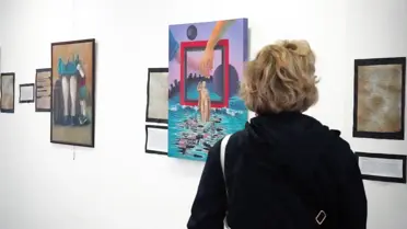 Mektupların tuval üzerindeki yansımaları