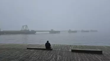 Zonguldak'ta sisli yol