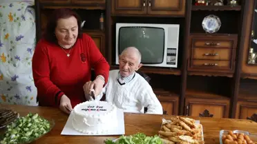 Doğum günü kutlamasından bir an