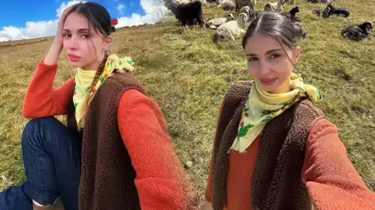 Zeynep Atılgan’ın Derin Yırtmaçlı Fotoğrafında Moda Detayı Gözden Kaçmadı