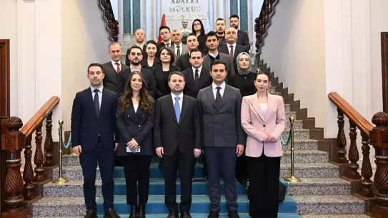 Bakan Gürlek ve yargı muhabirleri bayramda bir arada