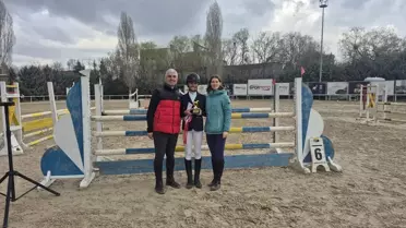 AYBÜ Binicilik Takımı yarış sırasında